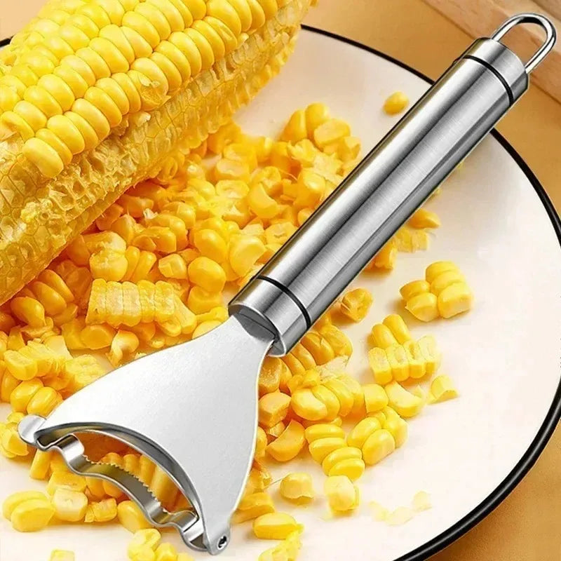 Stainless Steel Corn Stripper: Effortless Corncob Shaver and Planer